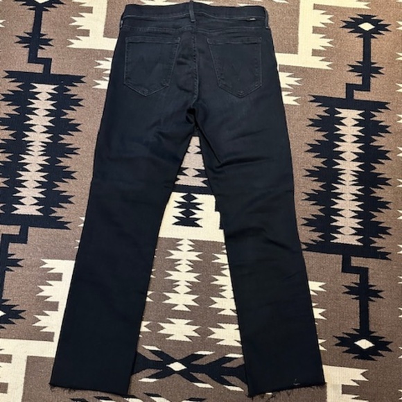 MOTHER DENIM THE RASCAL ANKLE SNIPPET IN BLACKBIRD SIZE 27 - Picture 3 of 10